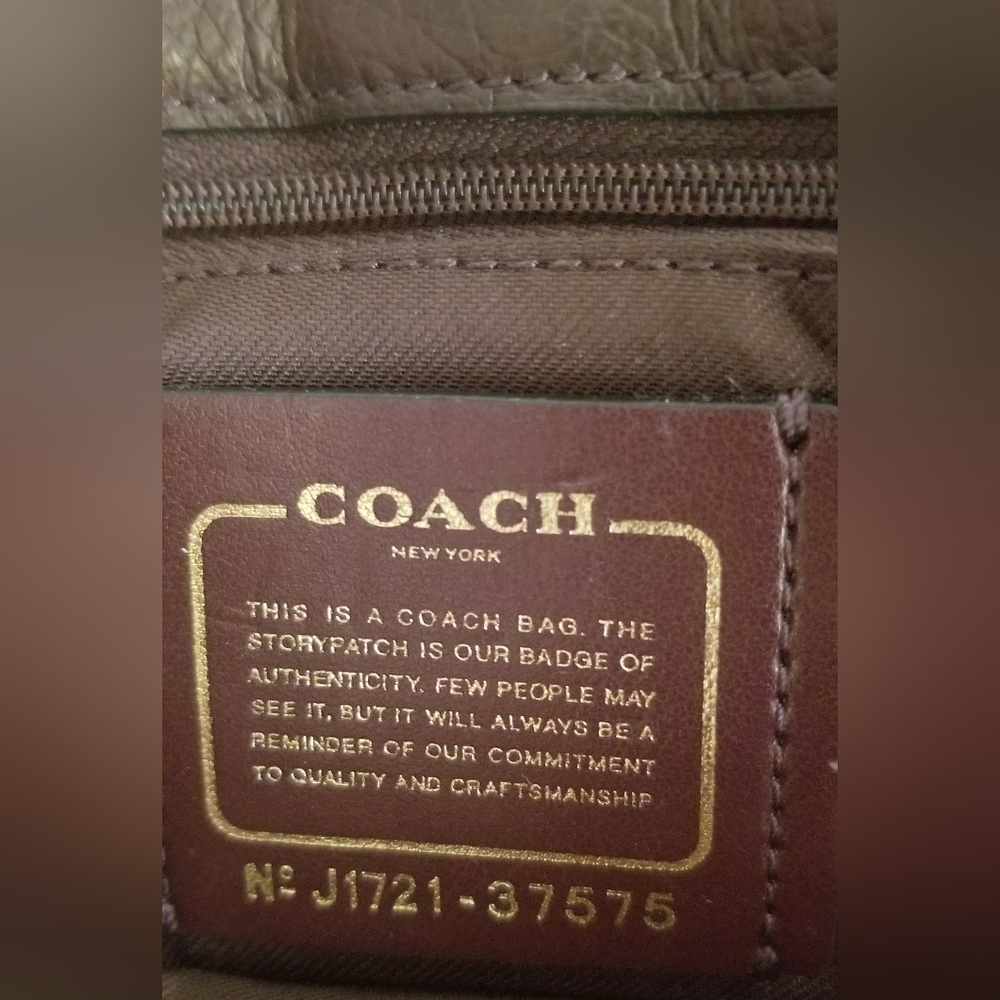 NEW!! COACH "MERCER" BURGUNDY LEATHER DOUBLE HANDLE SATCHEL BAG / PURSE - NWOT - Picture 10 of 13